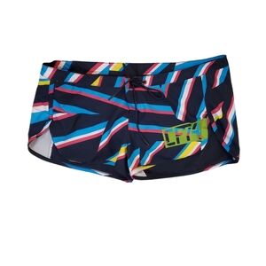 Reebok Crossfit Women's Navy Stripe Board Training Workout Shorts Medium‎
